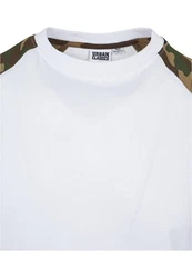 URBAN CLASSICS T-Shirt Raglan Contrast Tee (1-tlg) Dunkelgrün