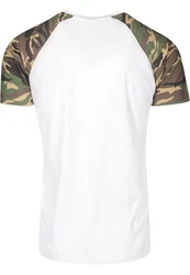 URBAN CLASSICS T-Shirt Raglan Contrast Tee (1-tlg) Dunkelgrün