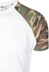 URBAN CLASSICS T-Shirt Raglan Contrast Tee (1-tlg) Dunkelgrün
