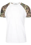 URBAN CLASSICS T-Shirt Raglan Contrast Tee (1-tlg) Dunkelgrün