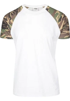 URBAN CLASSICS T-Shirt Raglan Contrast Tee (1-tlg) Dunkelgrün