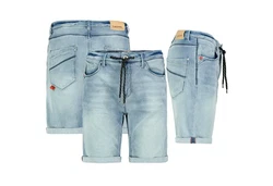 Urban Surface Bermudas Herren Jogging Shorts Freizeit Jeans Hellblau/Pastell/Blau