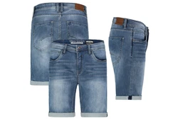 Urban Surface Bermudas Herren Jogging Shorts Freizeit Jeans Hellblau/Pastell/Blau/Dunkelblau