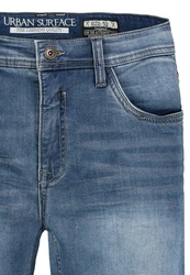 Urban Surface Bermudas Herren Jogging Shorts Freizeit Jeans Hellblau/Pastell/Blau/Dunkelblau