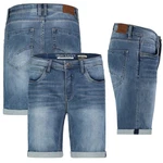 Urban Surface Bermudas Herren Jogging Shorts Freizeit Jeans Hellblau/Pastell/Blau/Dunkelblau