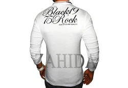 BLACKROCK 2-in-1 Langarmshirt V-Kragen Herren Weiß/Lila/Hellgrau/Rot
