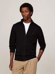 Tommy Hilfiger Cardigan PIMA ORG CTN CASHMERE ZIP THRU schwarz