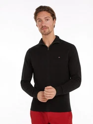 Tommy Hilfiger Cardigan PIMA ORG CTN CASHMERE ZIP THRU schwarz