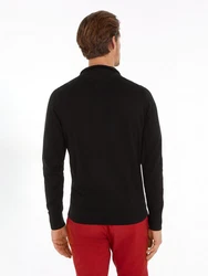 Tommy Hilfiger Cardigan PIMA ORG CTN CASHMERE ZIP THRU schwarz