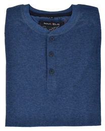 Langarmshirt T-Shirt - Longsleeve - Uni - Blau