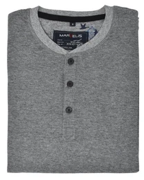 Langarmshirt T-Shirt - Longsleeve - Uni - Grau