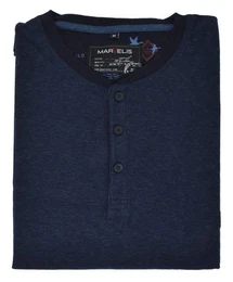 Langarmshirt T-Shirt - Longsleeve - Uni - Dunkelblau