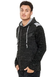 Rusty Neal Strickjacke Schwarz/Dunkelgrau/Grün/Grau/Hellblau