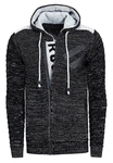 Rusty Neal Strickjacke Schwarz/Dunkelgrau/Grün/Grau/Hellblau