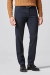 MEYER Chinohose Bonn Stretch-Dehnbund Jeans Dunkelblau/Blau