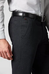 MEYER Chinohose Bonn Stretch-Dehnbund Jeans Dunkelgrau/Dunkelblau/Grau