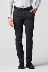 MEYER Chinohose Bonn Stretch-Dehnbund Jeans Dunkelgrau/Dunkelblau/Grau