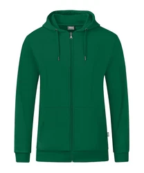 Jako Sweatjacke Organic Kapuzenjacke Dunkelgrün/Grün