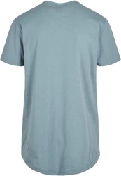 Urban Classics Herren Shaped Long Tee T-Shirt Blau/Grau/Hellblau