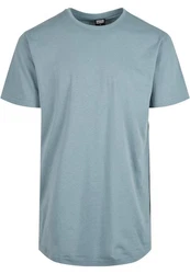 Urban Classics Herren Shaped Long Tee T-Shirt Blau/Grau/Hellblau