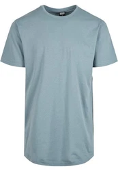 Urban Classics Herren Shaped Long Tee T-Shirt Blau/Grau/Hellblau
