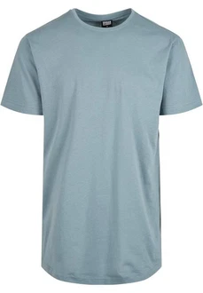 Urban Classics Herren Shaped Long Tee T-Shirt Blau/Grau/Hellblau