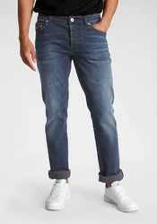 Bruno Banani Straight Jeans Dylan Dunkelblau/Grau