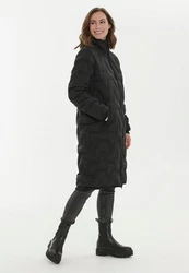 WEATHER REPORT Steppjacke Fosteras mit Kinnschutz Schwarz/Dunkelgrau