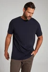 JP1880 T-Shirt Basic Rundhals Dunkelblau/Schwarz JP1880 T-Shirt Basic Rundhals Dunkelblau/Schwarz