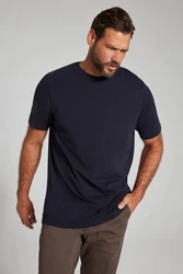 JP1880 T-Shirt Basic Rundhals Dunkelblau/Schwarz