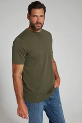 JP1880 T-Shirt Basic Rundhals Dunkelgrün/Khaki/Grün
