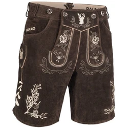 PAULGOS Trachtenhose Herren Lederhose mit Trägern (HK3) HK3