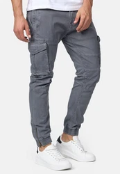 Indicode Cargohose Alex Khaki/Dunkelgrau/Hellgrau/Dunkelgrün/Grau