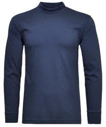 RAGMAN Stehkragenshirt Dunkelblau