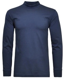 RAGMAN Stehkragenshirt Dunkelblau