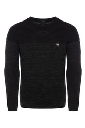 CRSM Carisma Herren Strickpullover K-114 Schwarz/Hellblau/Dunkelgrau/Rot/Dunkelrot/Mintgrün