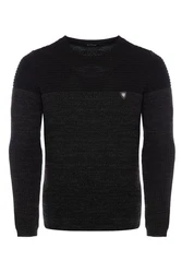 CRSM Carisma Herren Strickpullover K-114 Schwarz/Hellblau/Dunkelgrau/Rot/Dunkelrot/Mintgrün