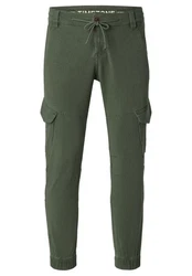 Timezone Cargohose Regular Brooklyntz Dunkelgrün/Grün/Khaki
