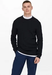 Strickpullover im Strukturmuster