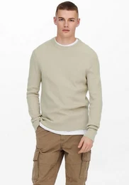 Strickpullover im Strukturmuster