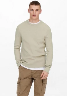 ONLY & SONS Strickpullover ONSPHIL REG 12 STRUC CREW KNIT