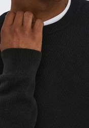 ONLY & SONS Strickpullover ONSPHIL REG 12 STRUC CREW KNIT Schwarz