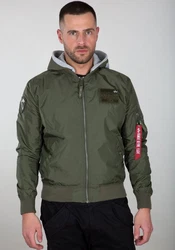 Alpha Industries Bomberjacke MA-1 TT Hood Custom 