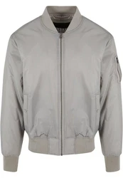 URBAN CLASSICS Anorak Herren Basic Bomber Jacket (1-St) Hellgrau/Grau/Khaki/Braun/Beige