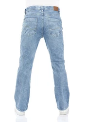 riverso Herren Jeans Hose RIVFalko Bootcut Jeanshose Basic Denim Stretch Hellblau