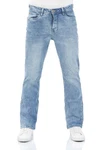 riverso Herren Jeans Hose RIVFalko Bootcut Jeanshose Basic Denim Stretch Hellblau