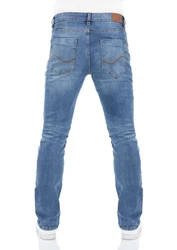 riverso Herren Jeans Hose RIVFalko Bootcut Jeanshose Basic Denim Stretch Hellblau/Blau