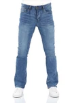 riverso Herren Jeans Hose RIVFalko Bootcut Jeanshose Basic Denim Stretch Hellblau/Blau
