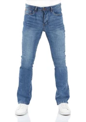 riverso Herren Jeans Hose RIVFalko Bootcut Jeanshose Basic Denim Stretch Hellblau/Blau