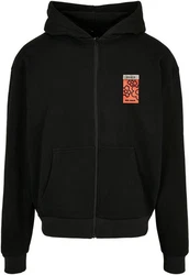 Mister Tee Sweatjacke Hoodie Puffer Peace Heavy Oversize Zip 